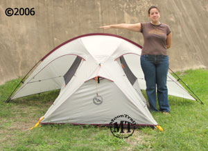 Big Agnes Mad House 2 : shown with rainfly attached 