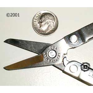 Leatherman Micra Multi-Tool; photo of Spring loaded Scissors
