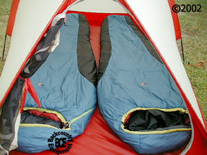 MSR Fury 2 person mountaineering tent, front view with 2 bags