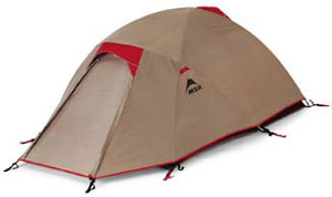 MSR Fusion 2 tent, tent with fly 3/4 front