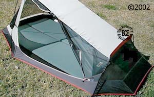 MSR Zoid 2 tent: view of interior