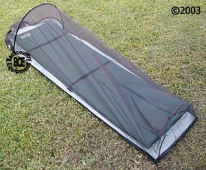 Outdoor Research Bug Bivy; view with pad