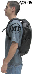 Osprey Meridian wheeled travel pack : daypack removed from main bag