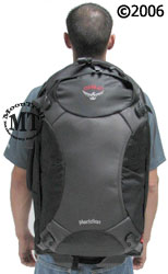 Osprey Meridian wheeled travel pack : worn by 5'11