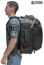 Osprey Meridian wheeled travel pack : worn by 5'11