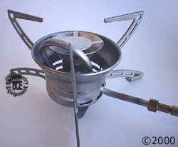 primus himalaya multi-fuel backpacking stove - close-up