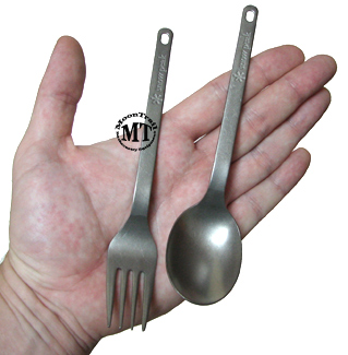 Snowpeak Titanium Fork and Spoon