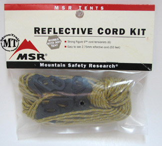 Reflective cord kit and figure-9 tensioners