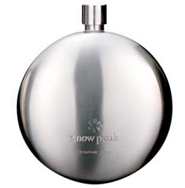Titanium Round Flask, curved
